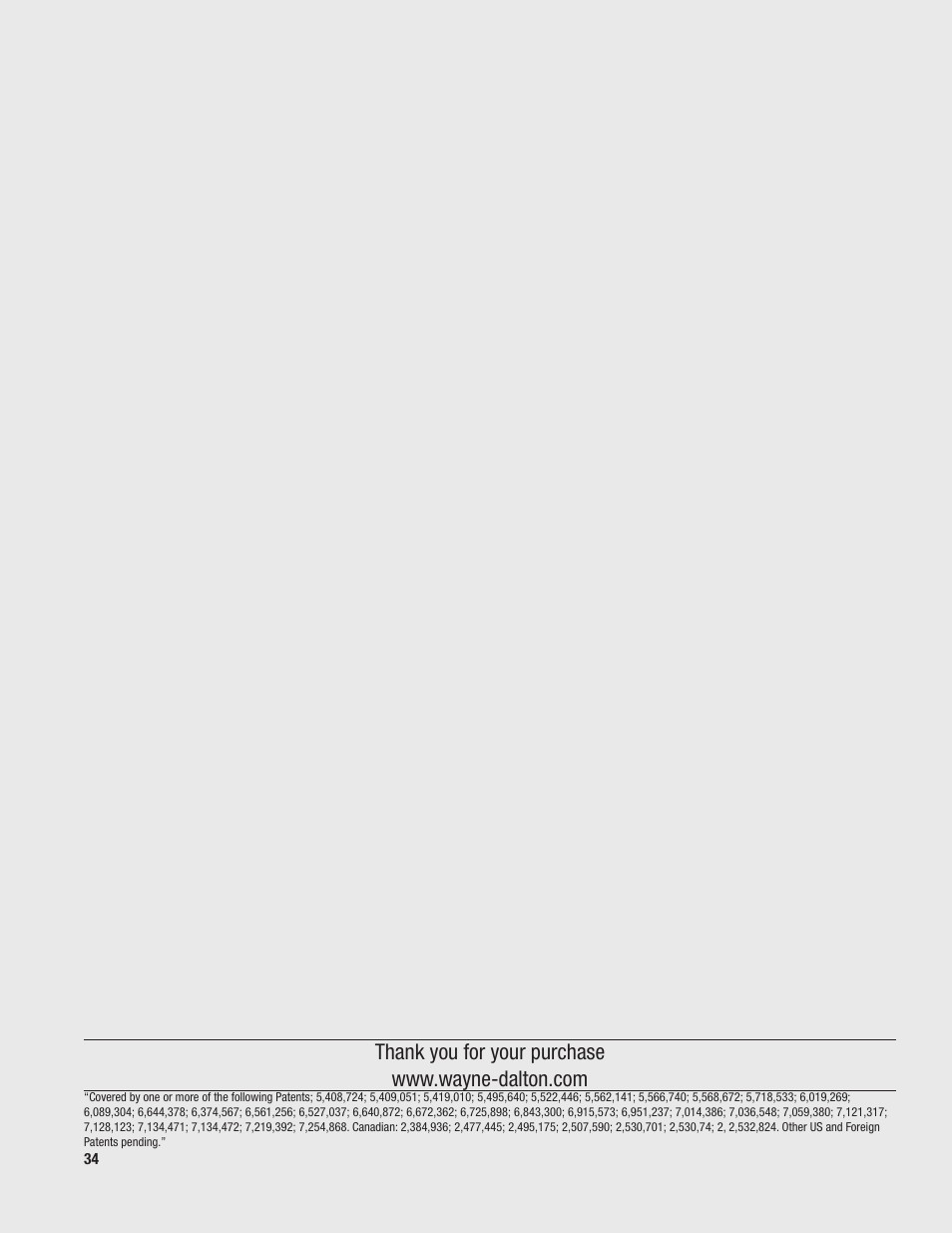 Wayne-Dalton 9800 User Manual | Page 34 / 34