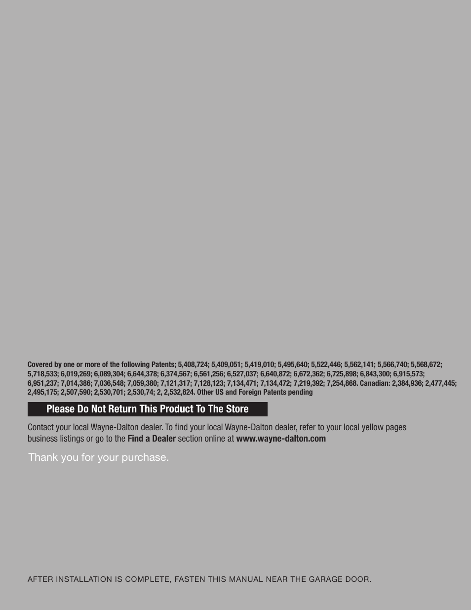 Wayne-Dalton 8300 User Manual | Page 16 / 16