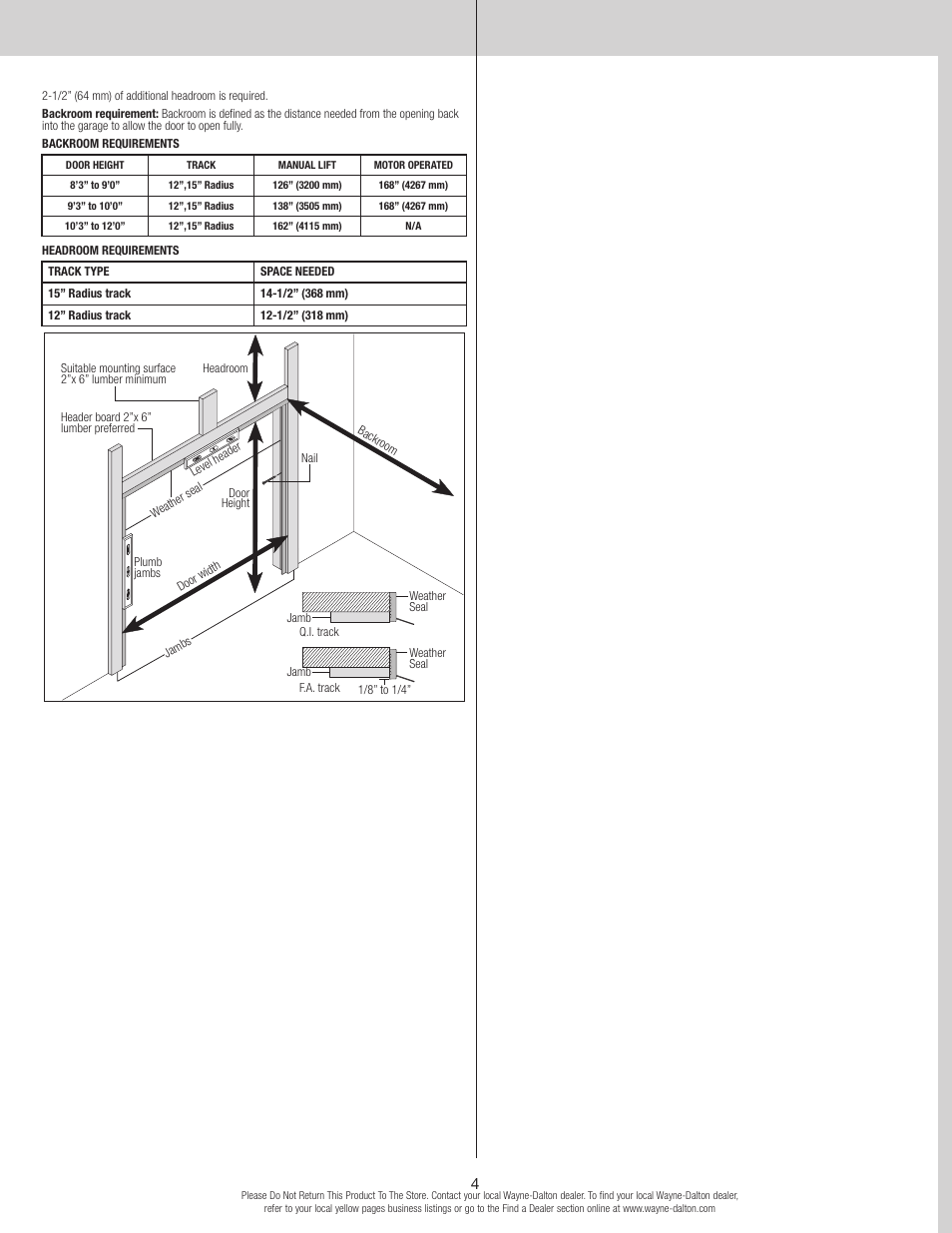 Wayne-Dalton 8300 User Manual | Page 4 / 16