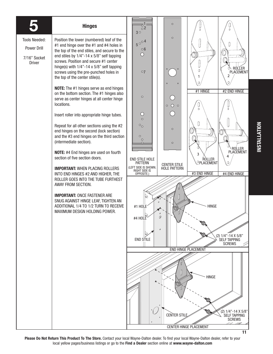 Wayne-Dalton TORQUEMASTER 46 User Manual | Page 11 / 36