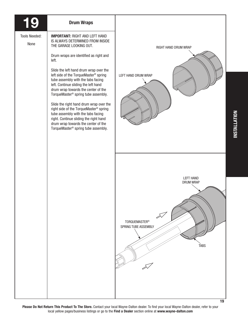 Wayne-Dalton TORQUEMASTER 46 User Manual | Page 19 / 36