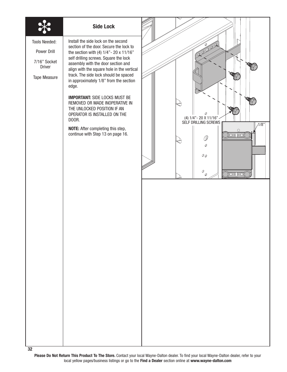 Wayne-Dalton TORQUEMASTER 46 User Manual | Page 32 / 36
