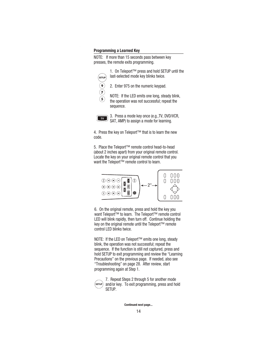 Wayne-Dalton TELEPORT WDHC-20 User Manual | Page 14 / 70