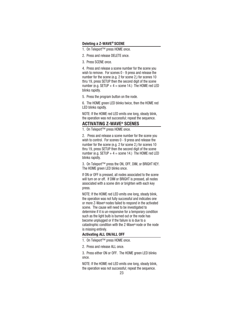 Wayne-Dalton TELEPORT WDHC-20 User Manual | Page 23 / 70