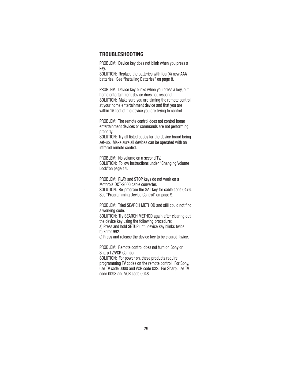 Wayne-Dalton TELEPORT WDHC-20 User Manual | Page 29 / 70