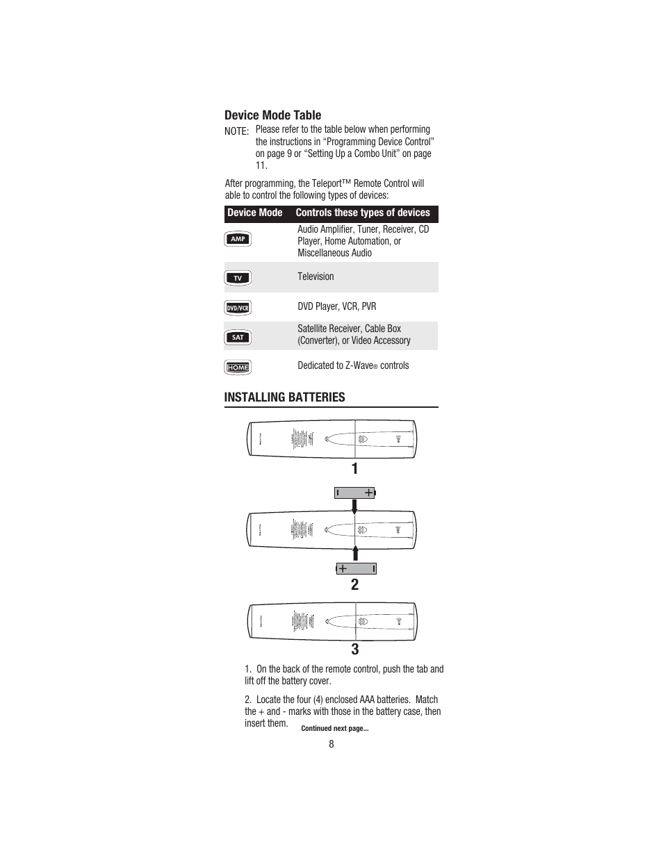 Wayne-Dalton TELEPORT WDHC-20 User Manual | Page 8 / 70