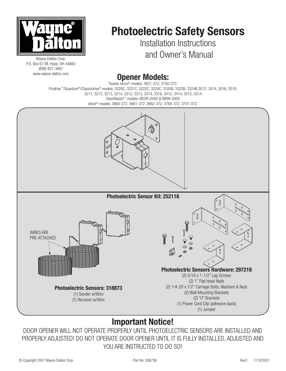 Wayne-Dalton 3750-372 User Manual | 8 pages