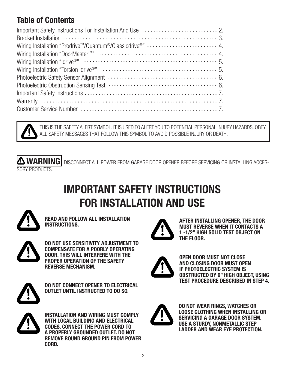 Wayne-Dalton 3750-372 User Manual | Page 2 / 8