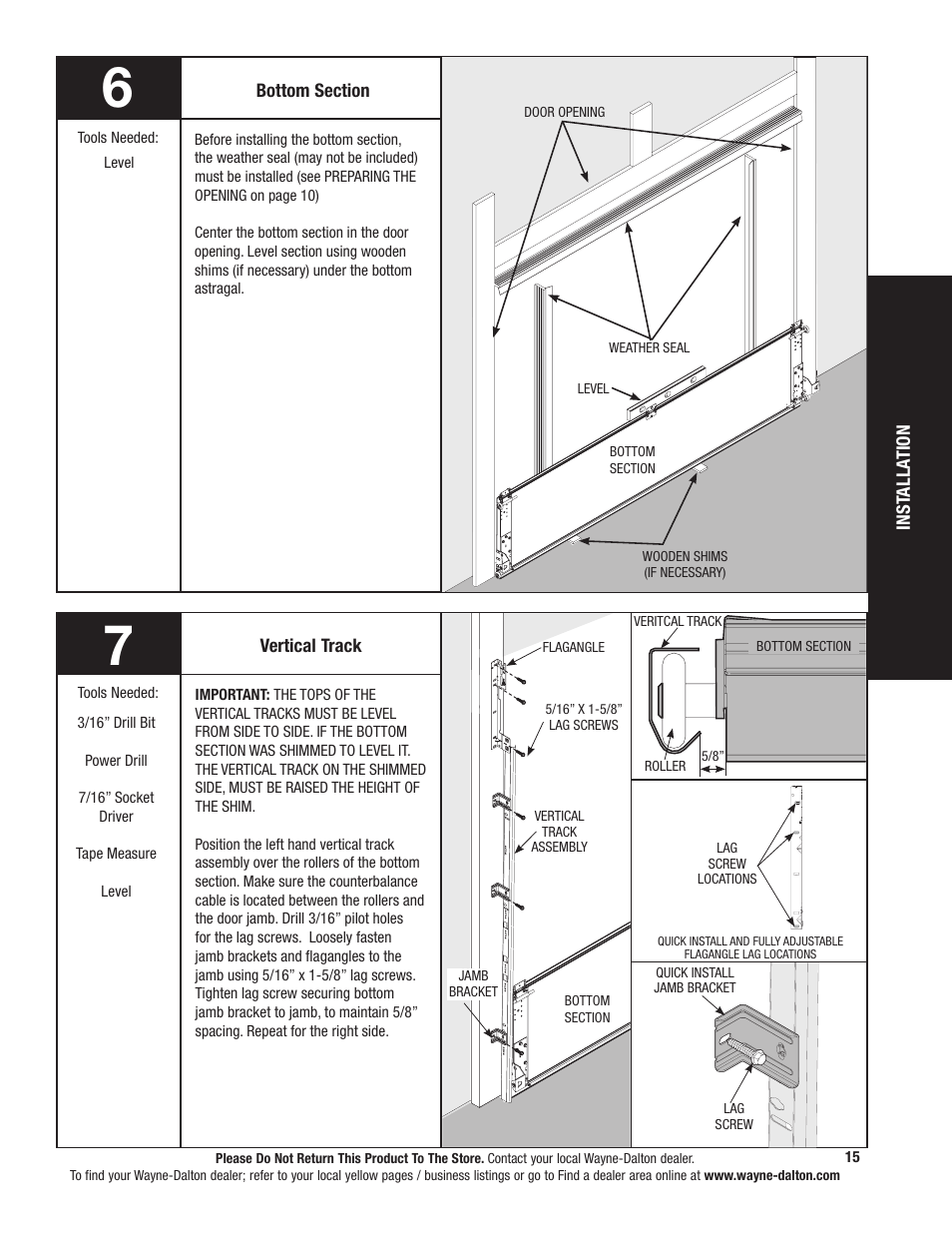 Wayne-Dalton 341785 User Manual | Page 15 / 34