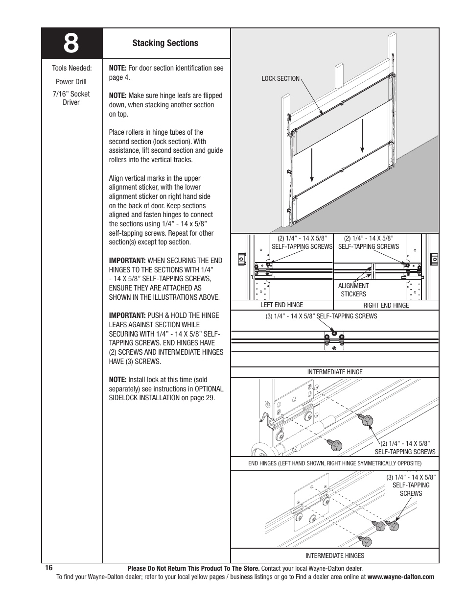 Wayne-Dalton 341785 User Manual | Page 16 / 34