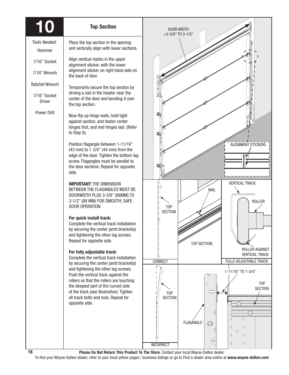 Wayne-Dalton 341785 User Manual | Page 18 / 34