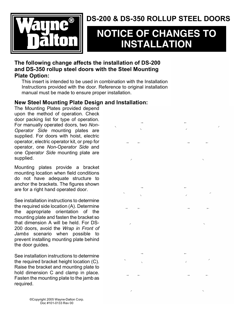 Wayne-Dalton ROLLUP STEEL DOORS DS-350 User Manual | 1 page