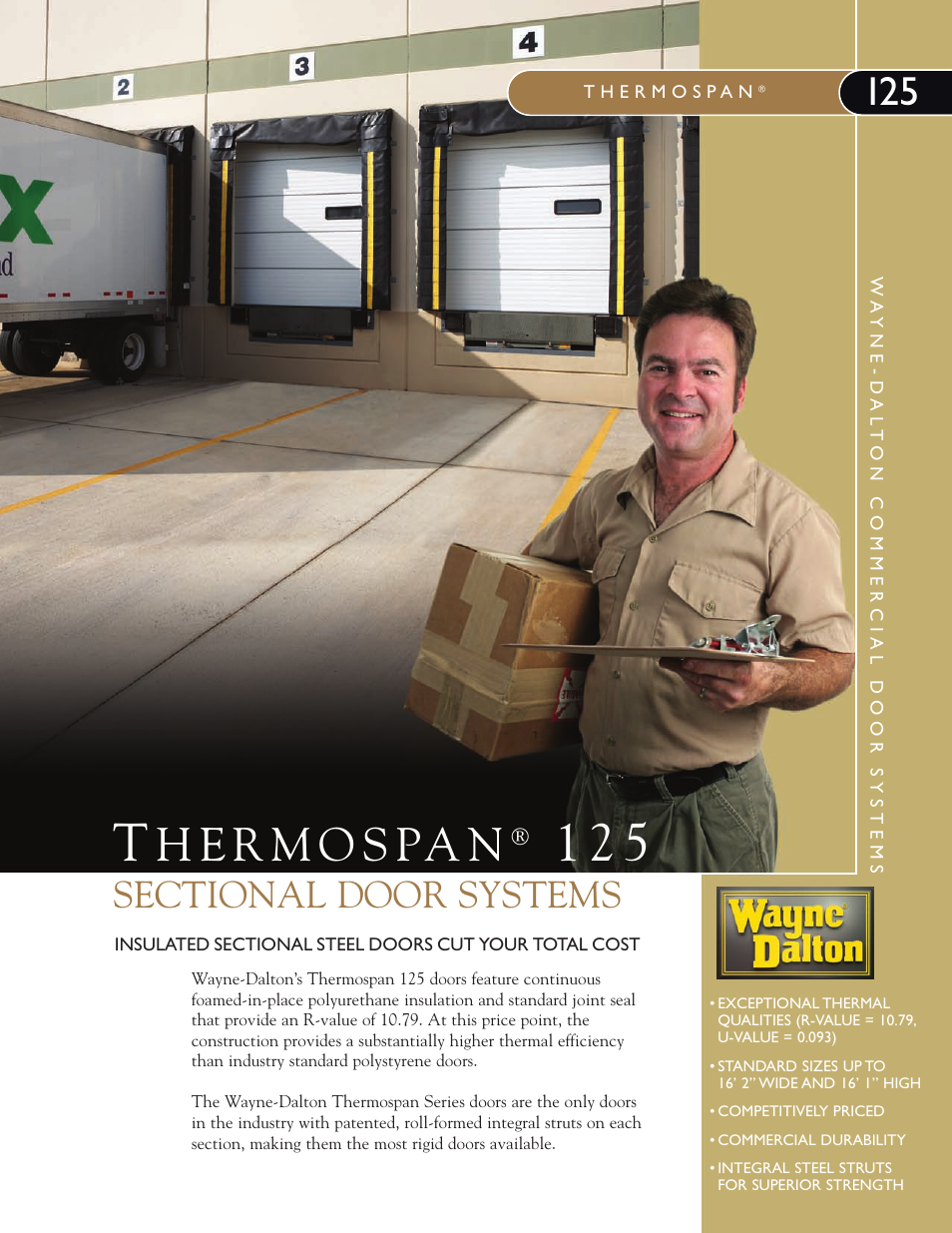 Wayne-Dalton THERMOSPAN 125 User Manual | 4 pages