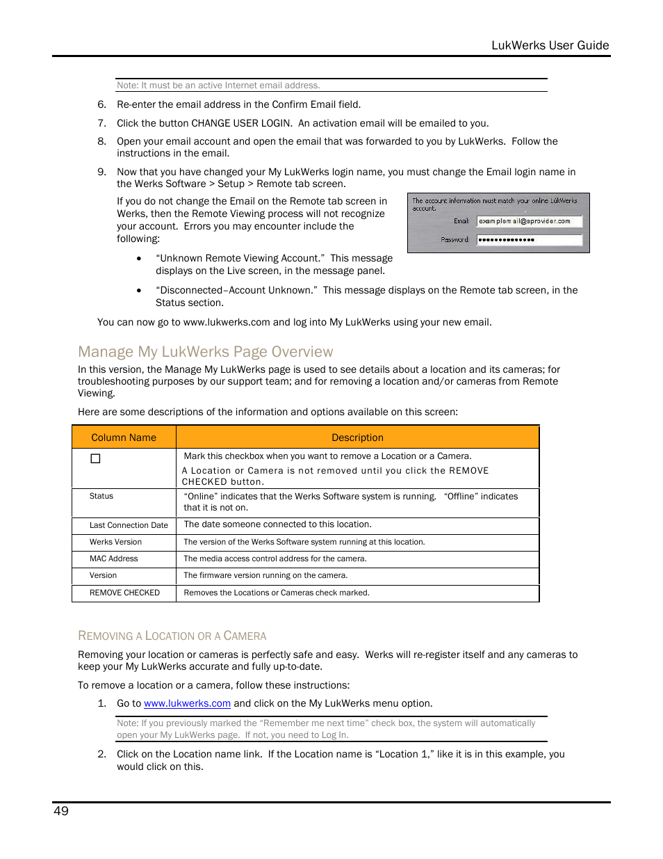 Manage my lukwerks page overview | WiLife DVS-110I User Manual | Page 57 / 94