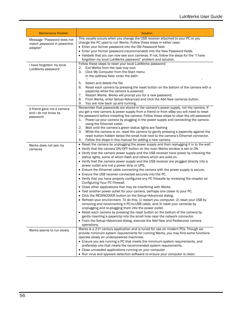 Lukwerks user guide 56 | WiLife DVS-110I User Manual | Page 64 / 94