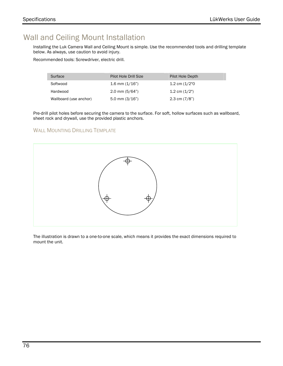 Wall and ceiling mount installation | WiLife DVS-110I User Manual | Page 84 / 94