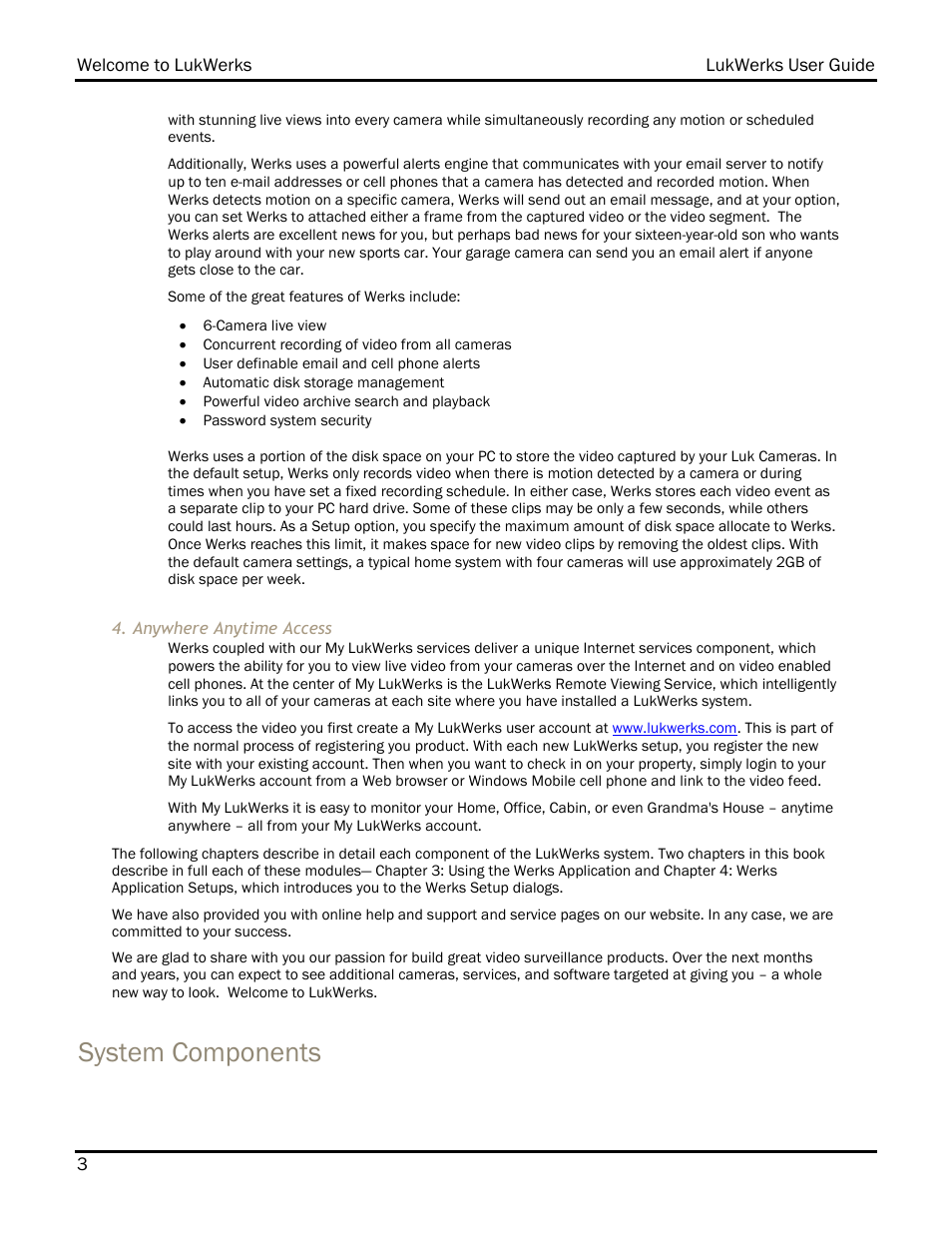 System components | WiLife DVS-110I User Manual | Page 9 / 94