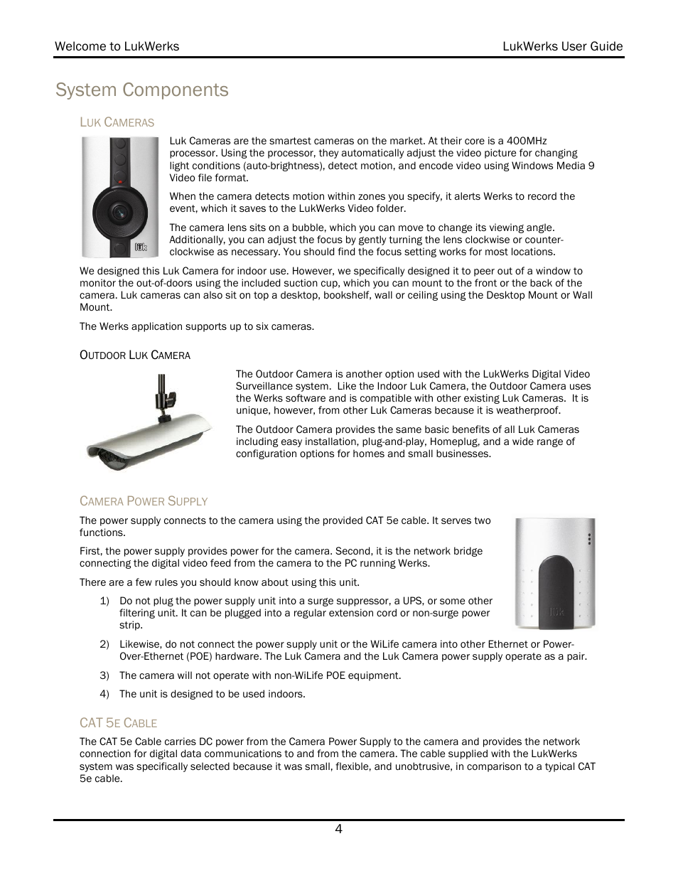 System components | WiLife V 1.5 User Manual | Page 10 / 102