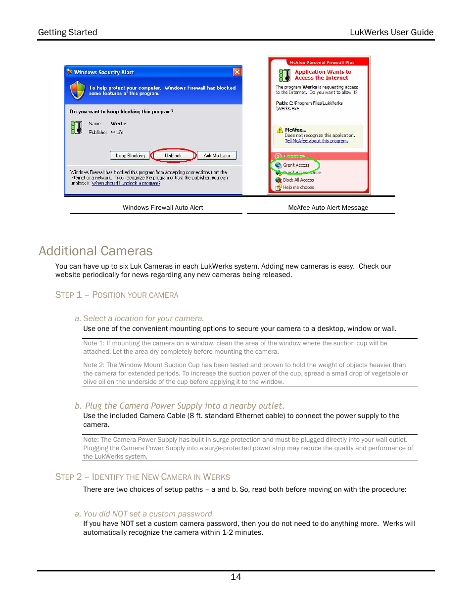 Additional cameras | WiLife V 1.5 User Manual | Page 20 / 102