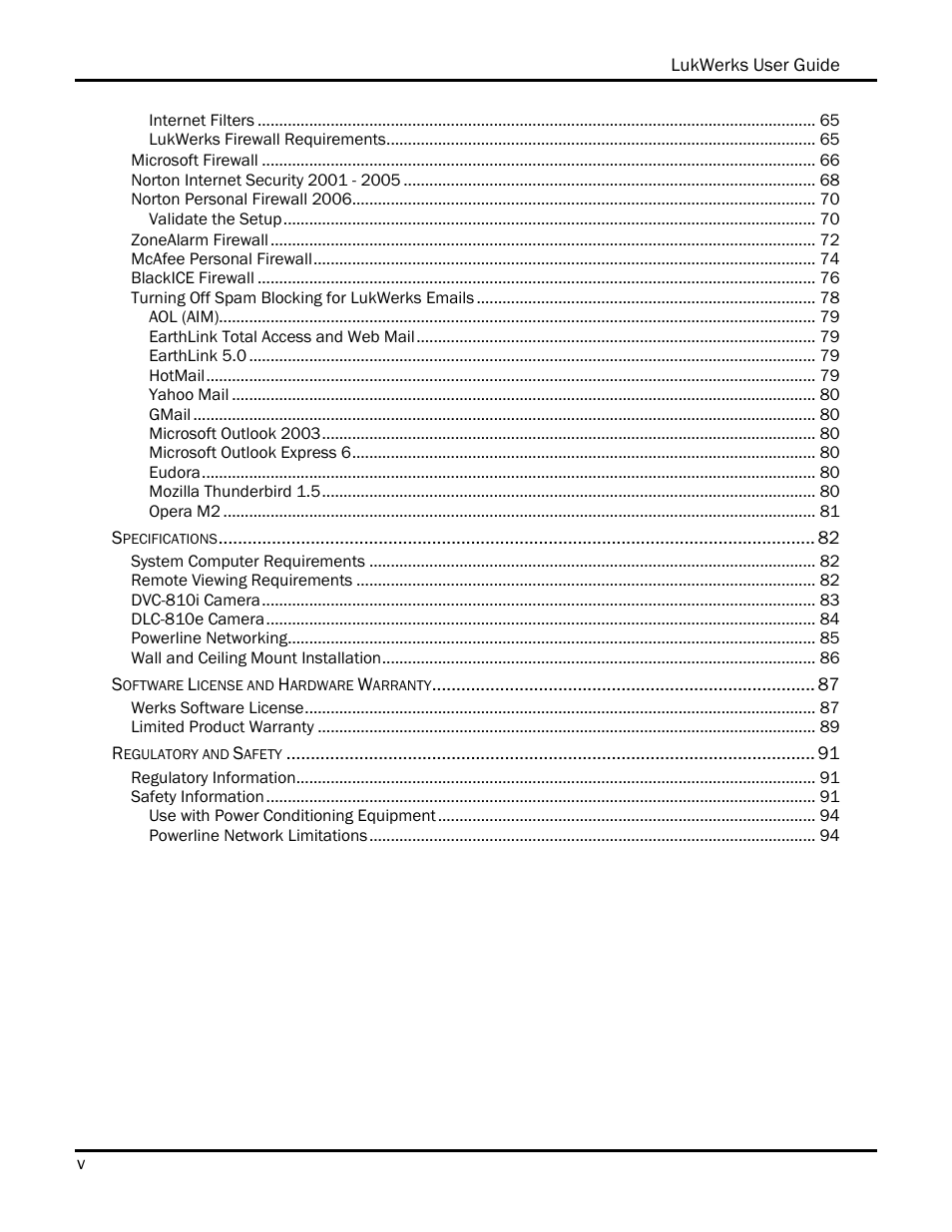 WiLife V 1.5 User Manual | Page 5 / 102