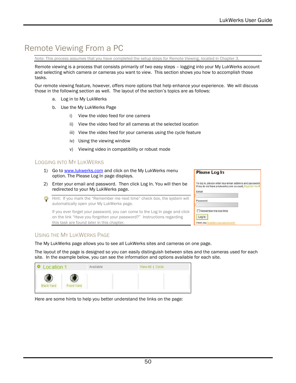 Remote viewing from a pc | WiLife V 1.5 User Manual | Page 56 / 102