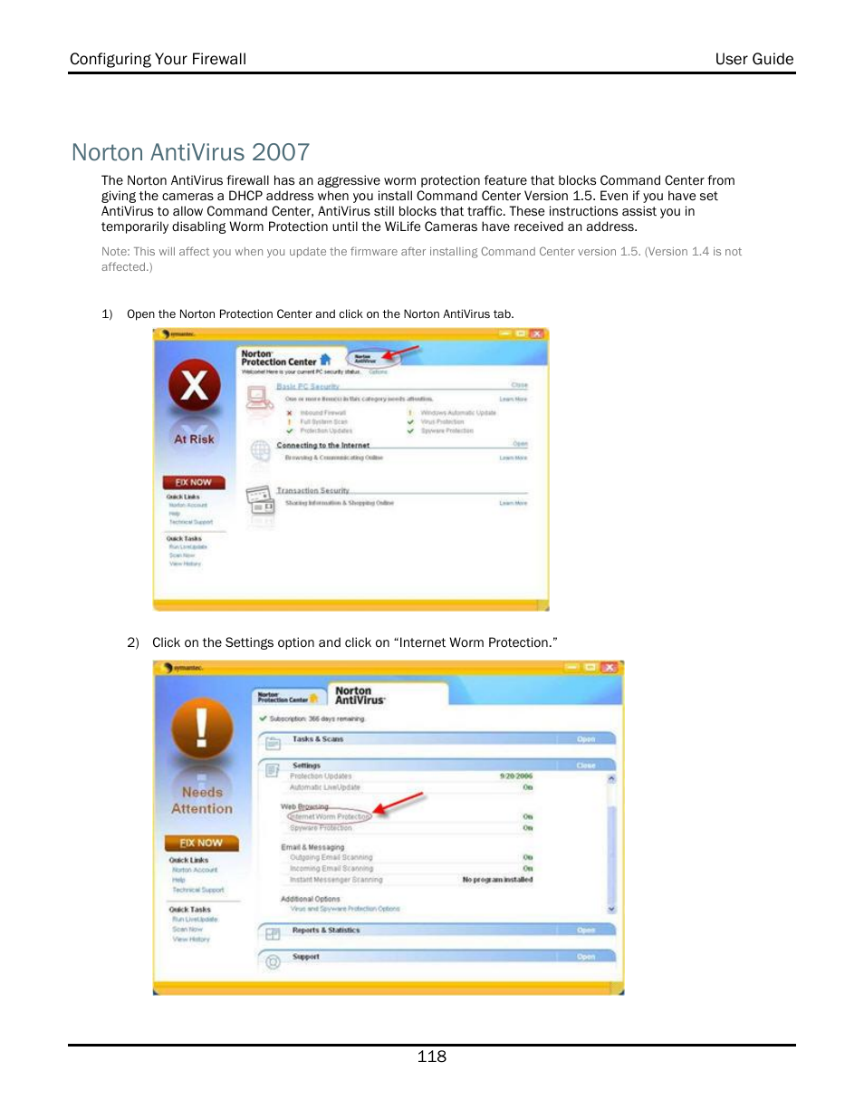 Norton antivirus 2007 | WiLife V2.1 User Manual | Page 131 / 165