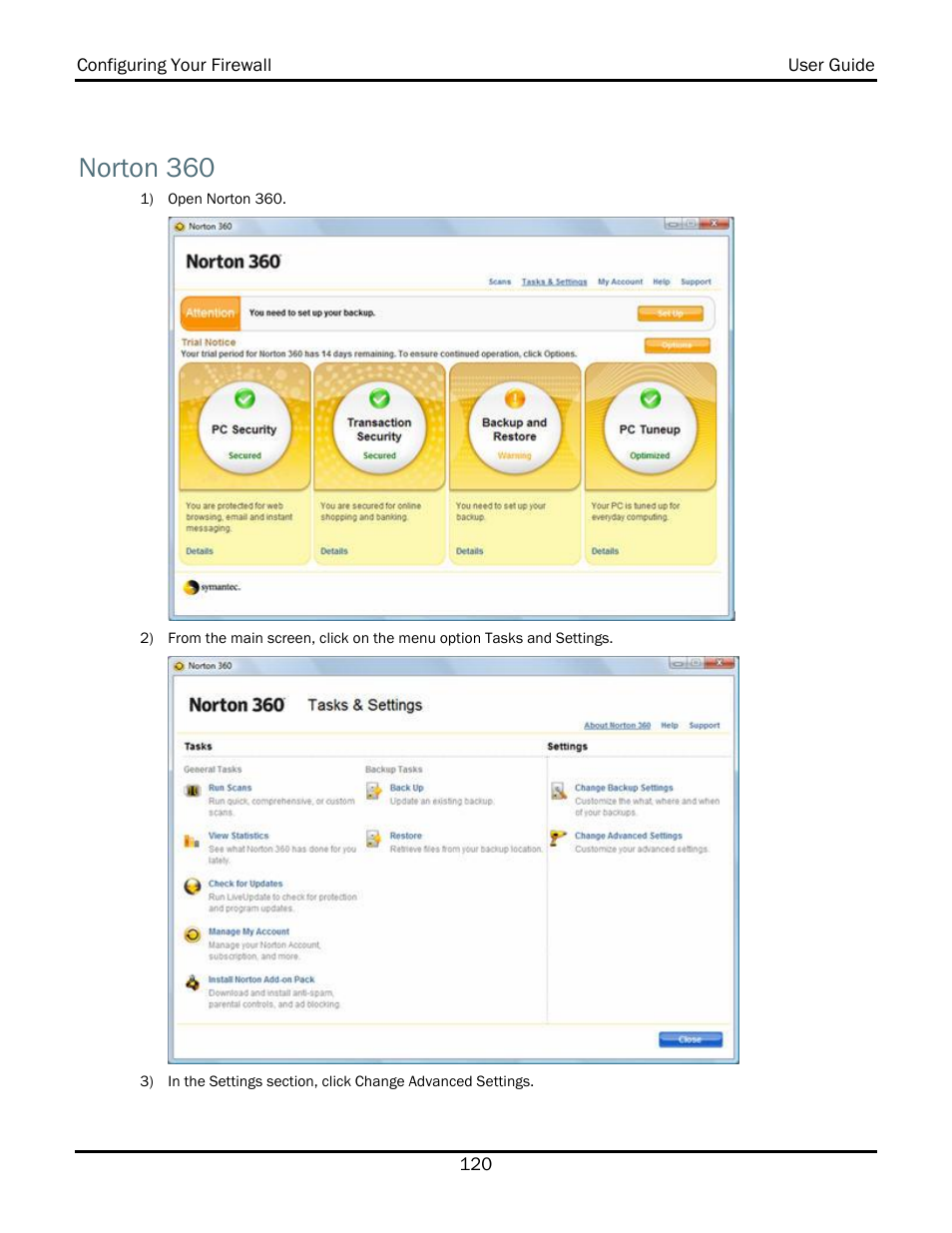 Norton 360 | WiLife V2.1 User Manual | Page 133 / 165