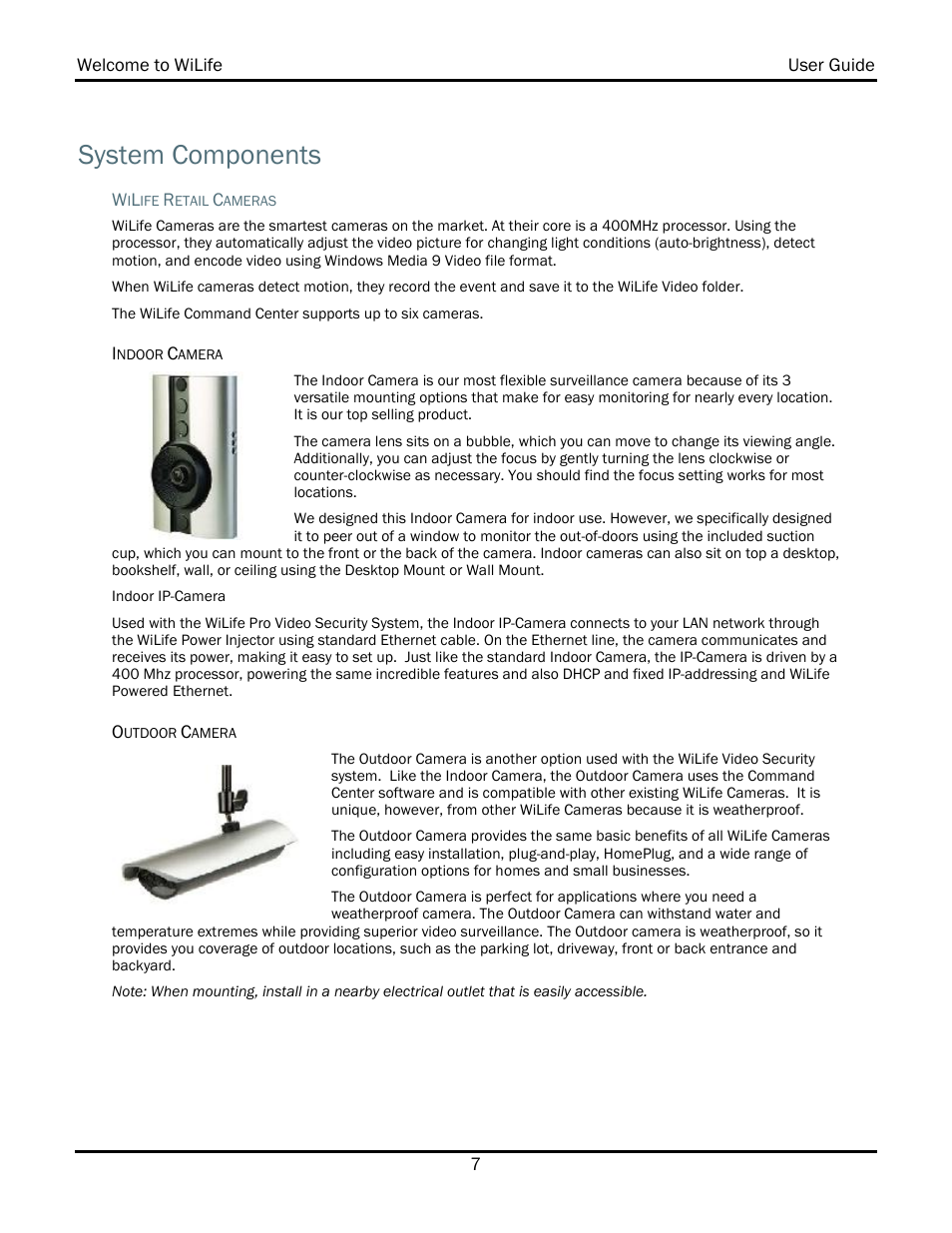 System components | WiLife V2.1 User Manual | Page 14 / 165