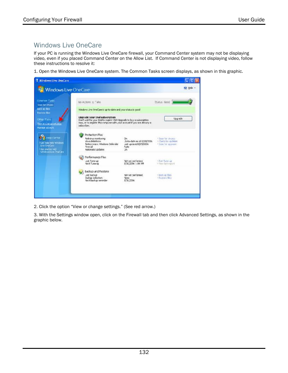 Windows live onecare | WiLife V2.1 User Manual | Page 145 / 165