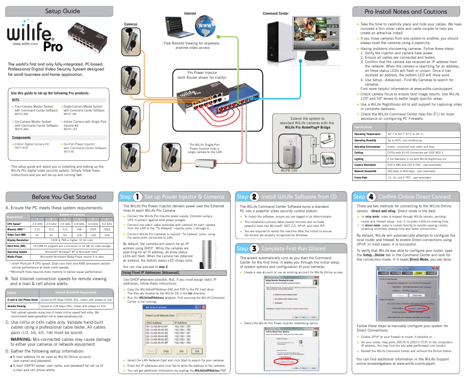 WiLife WLPC-810I User Manual | 2 pages