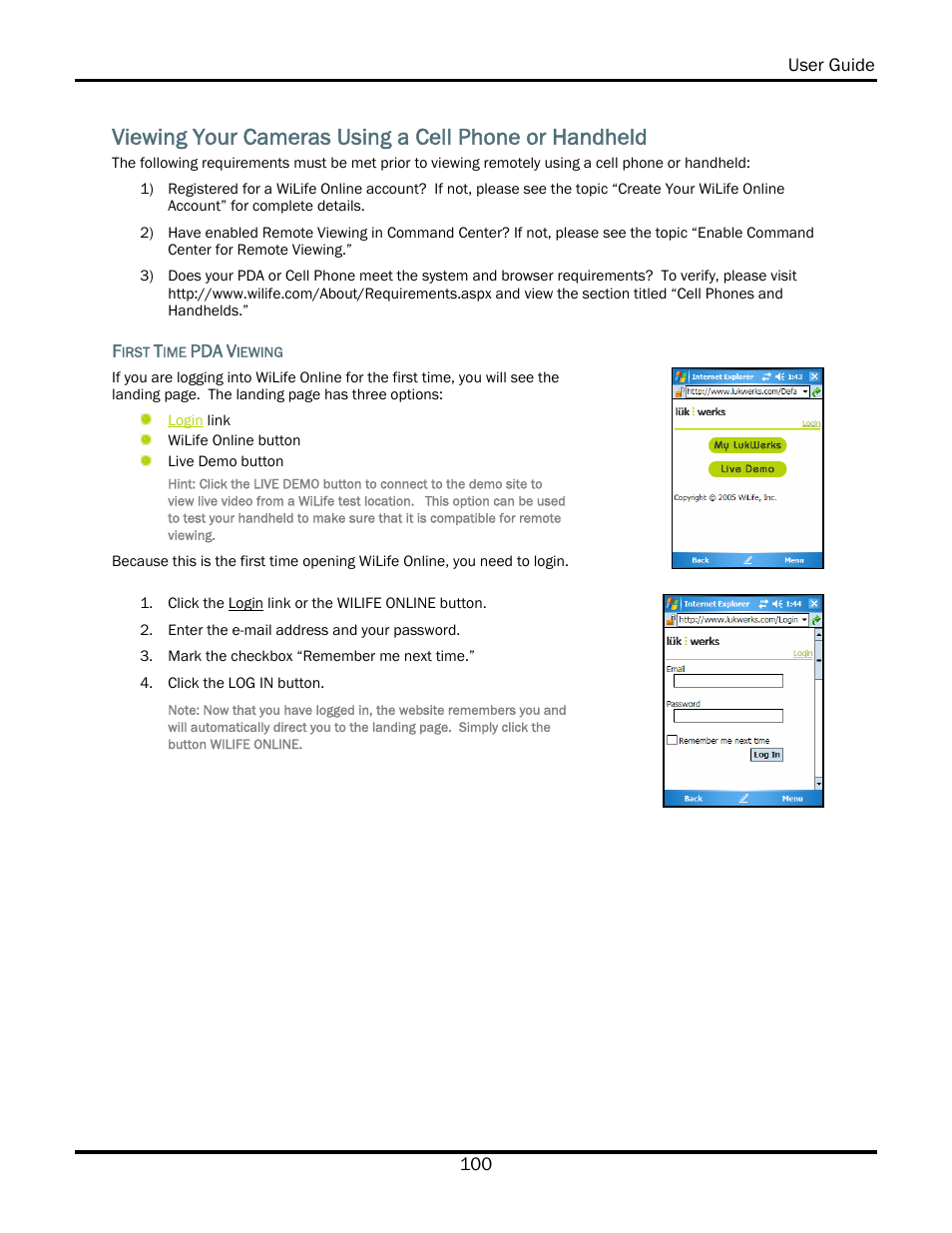 WiLife V2.5 User Manual | Page 114 / 166