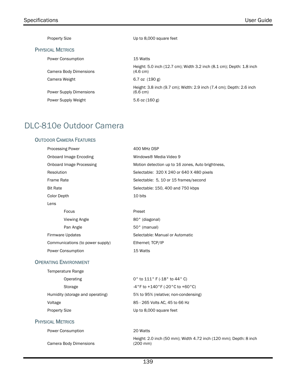 Dlc-810e outdoor camera | WiLife V2.5 User Manual | Page 153 / 166