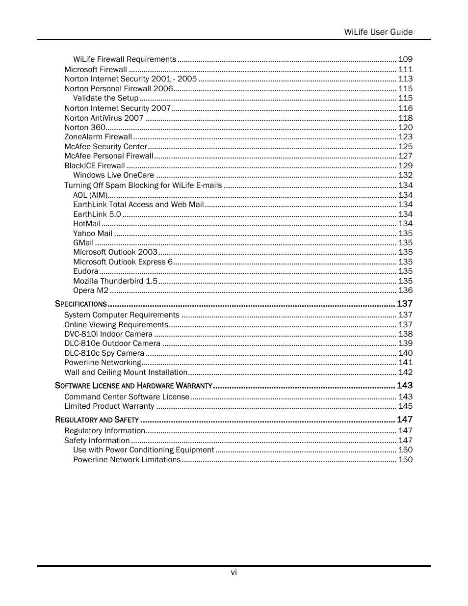 WiLife V2.5 User Manual | Page 8 / 166