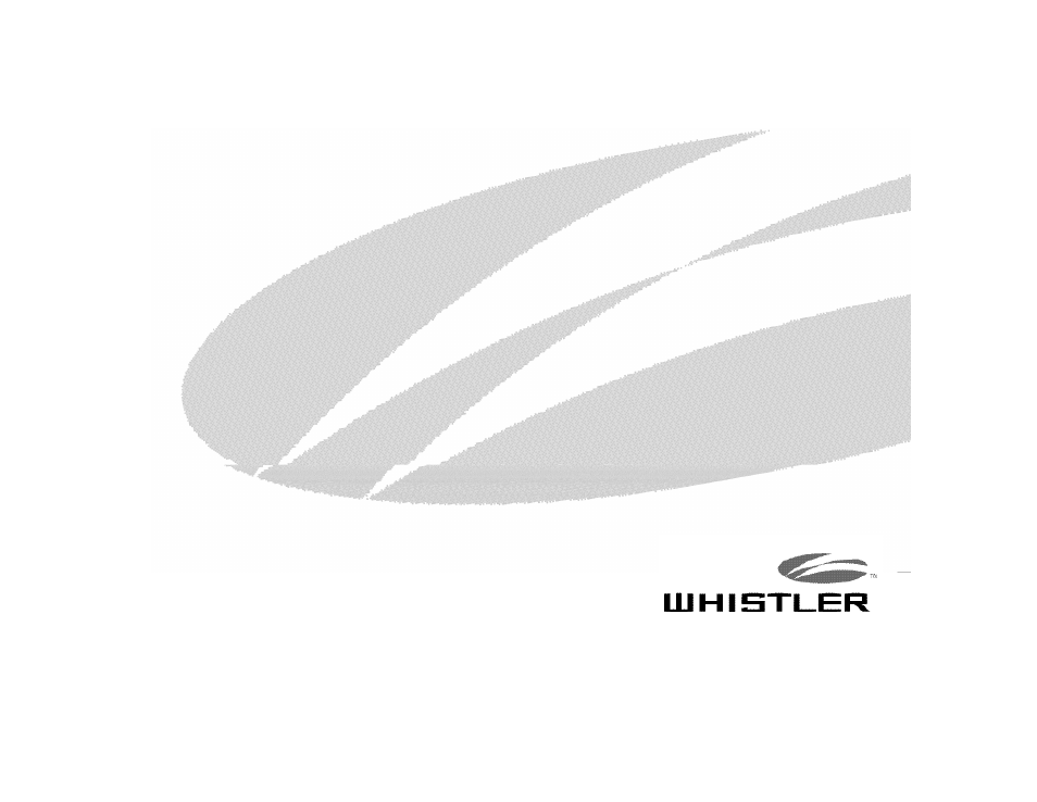 Whistler 1790SE User Manual | 19 pages