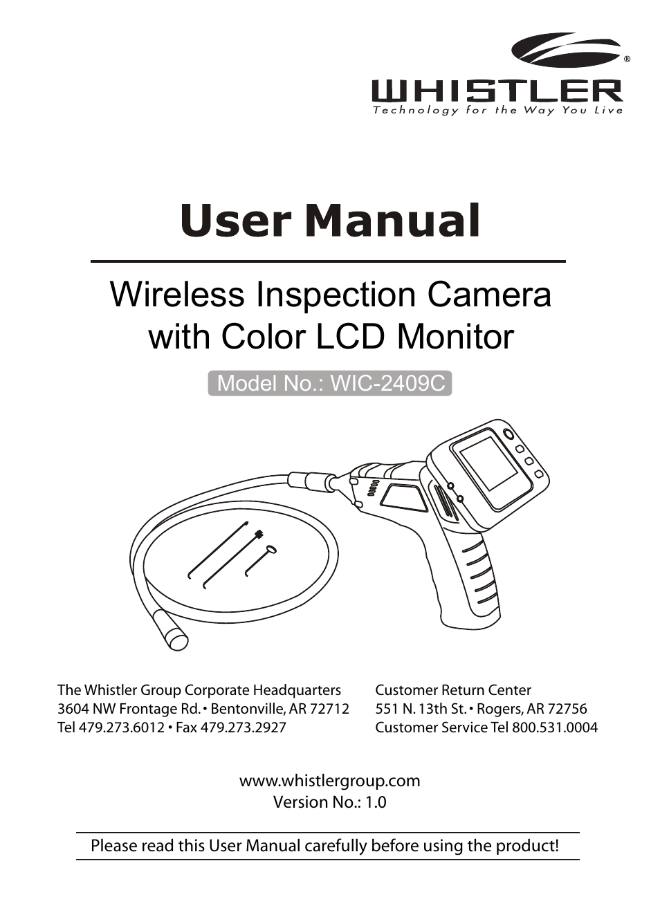Whistler WIC-2409C User Manual | 15 pages