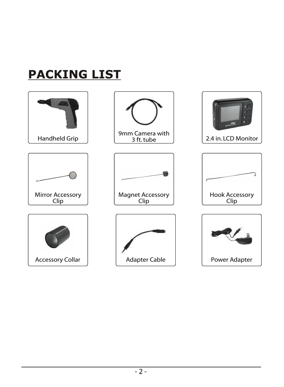 8802a3f | Whistler WIC-2409C User Manual | Page 4 / 15