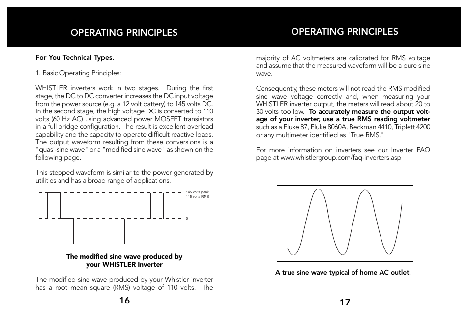 17 16 operating principles operating principles | Whistler 200/400 WATT User Manual | Page 10 / 15