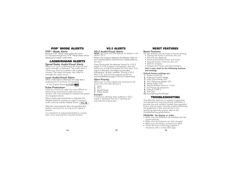 Whistler XTR-540 User Manual | Page 6 / 9
