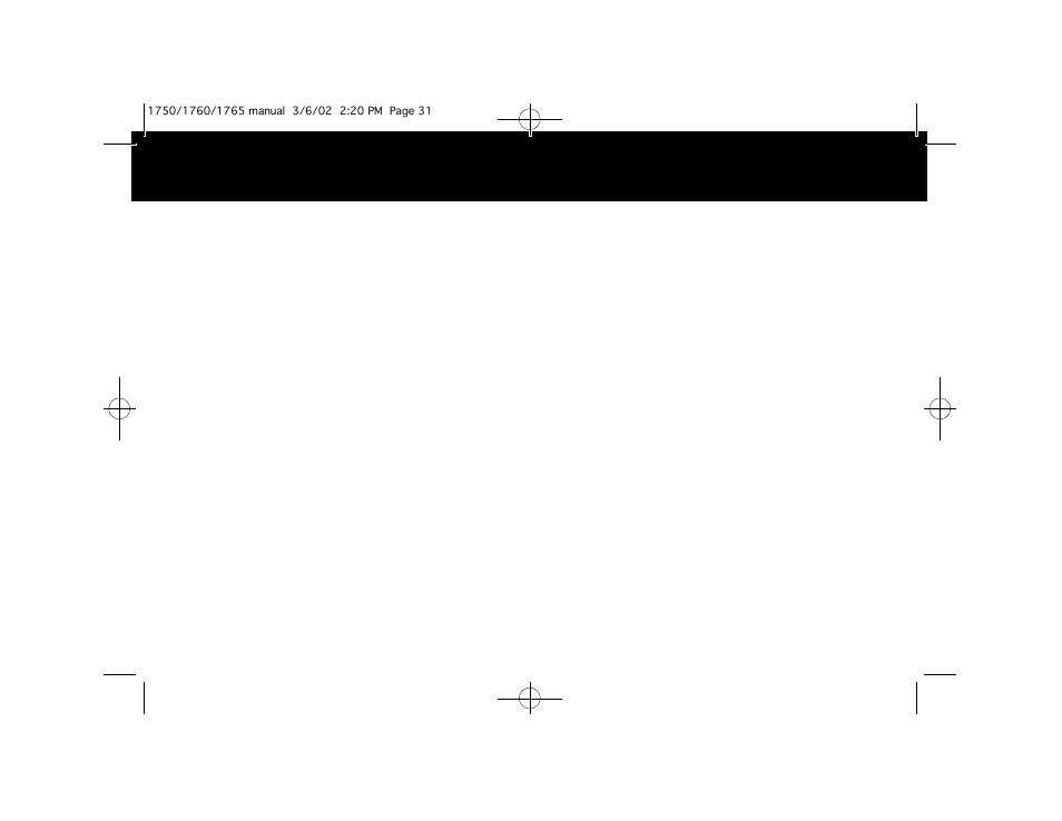 Whistler 1750 User Manual | Page 16 / 18