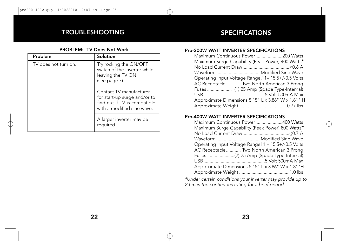 Whistler PRO-200W User Manual | Page 13 / 15