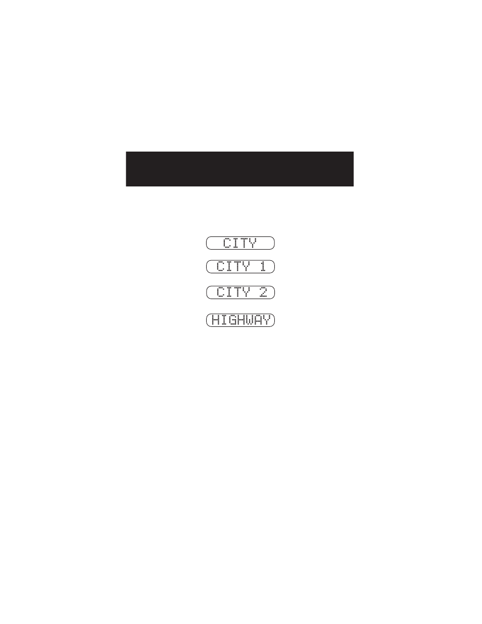 City city 1 city 2 highway | Whistler 1670 User Manual | Page 14 / 36