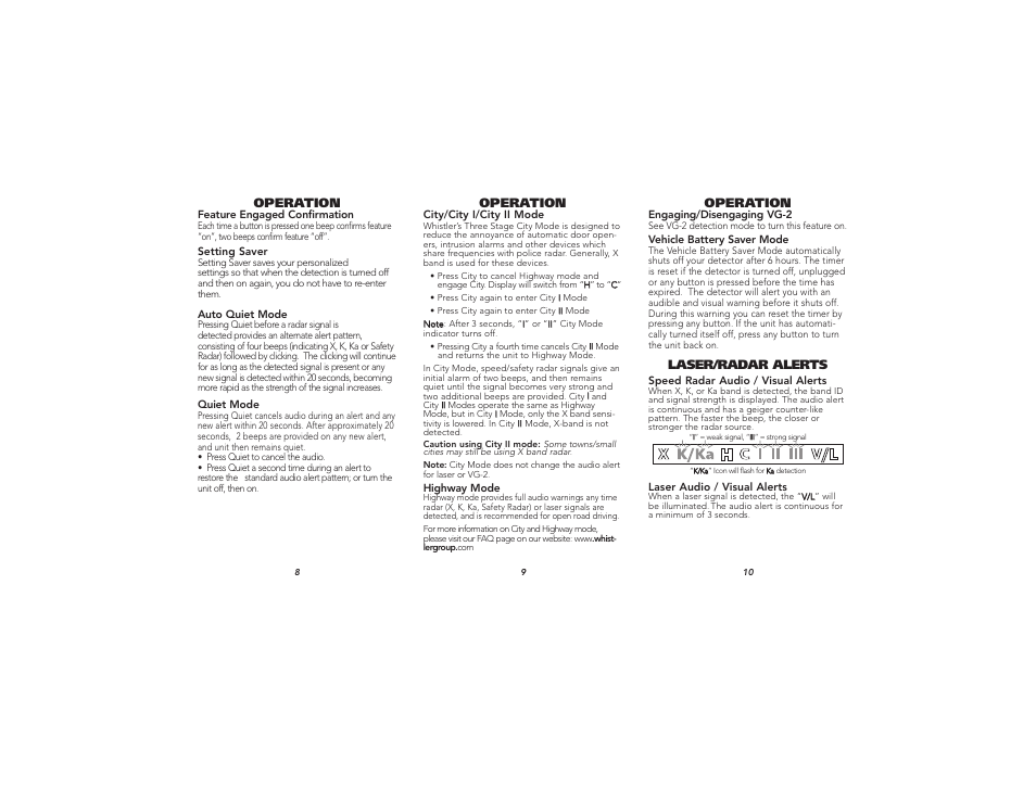 Whistler XTR-105 User Manual | Page 4 / 9