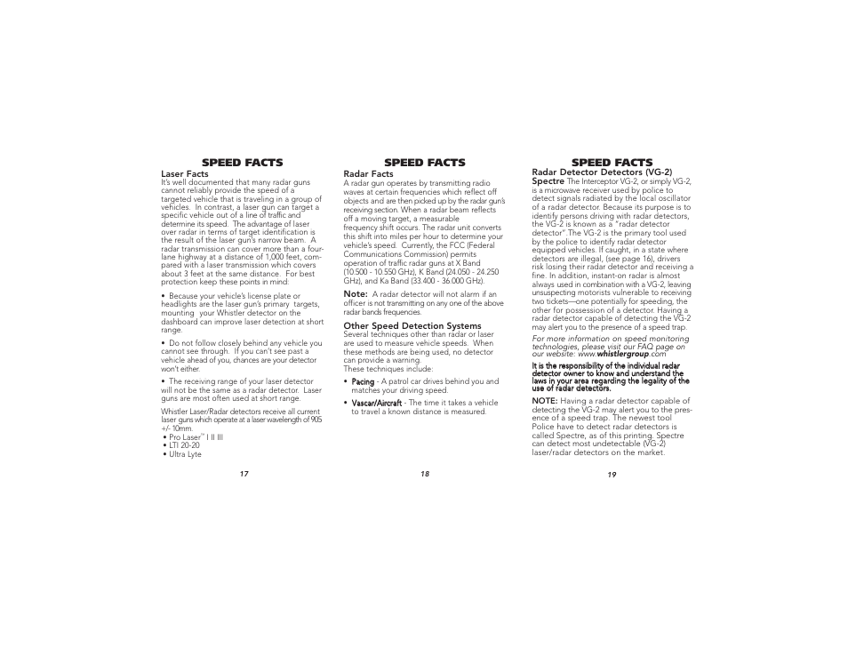 Whistler XTR-105 User Manual | Page 7 / 9