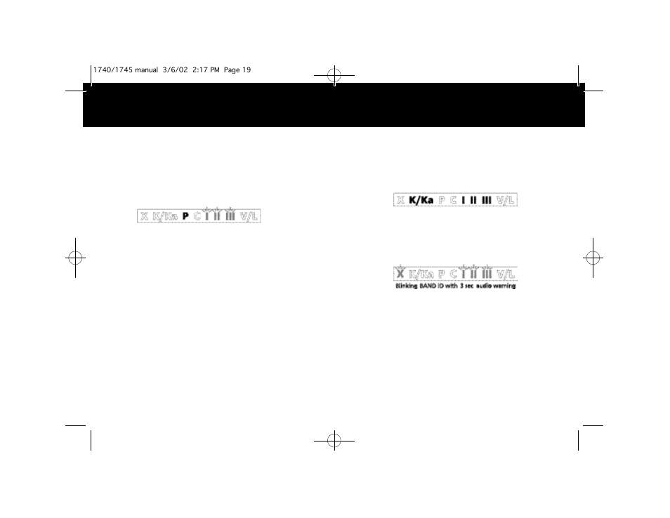 Radar alerts operation 16 17 | Whistler 1740 User Manual | Page 10 / 18