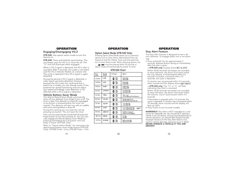 Whistler XTR-220 User Manual | Page 5 / 9