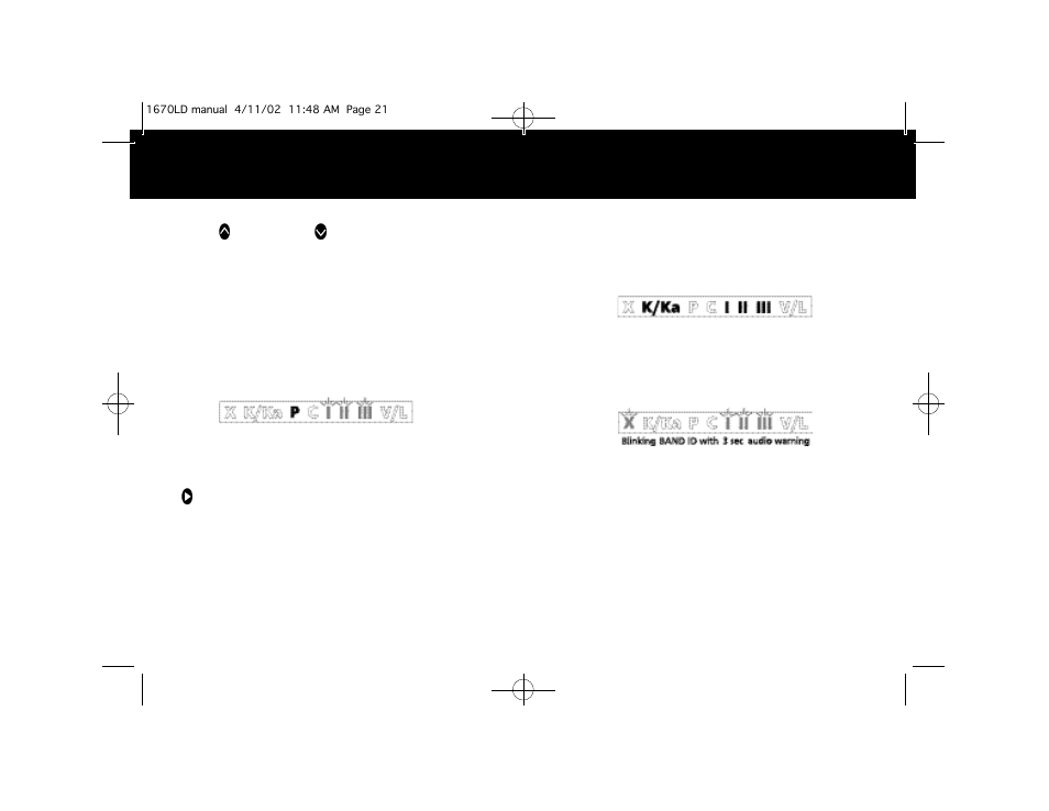 Operation, 18 radar alerts 19 | Whistler 1670LD User Manual | Page 11 / 18