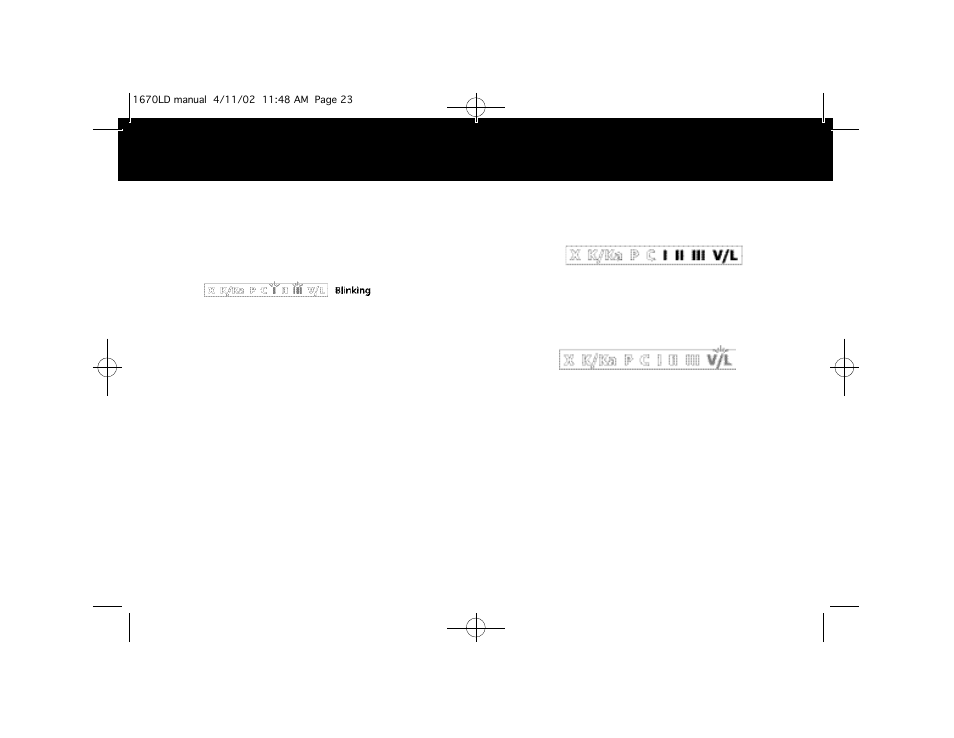 Laser/vg-2 alerts safety radar alerts | Whistler 1670LD User Manual | Page 12 / 18