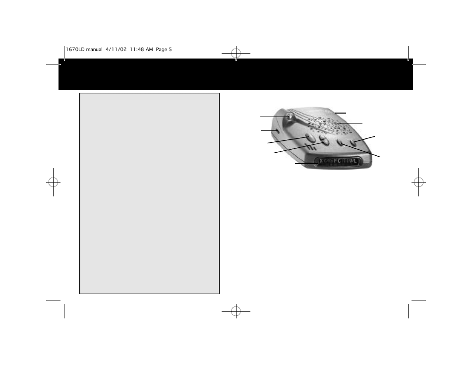 Whistler 1670LD User Manual | Page 3 / 18