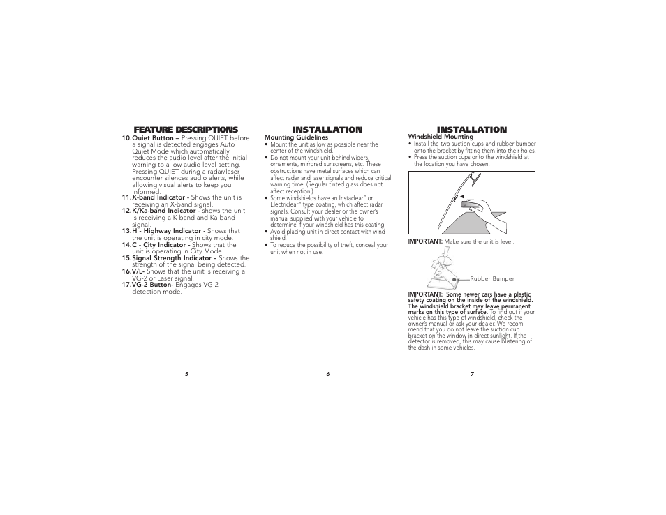 Whistler XTR-130 User Manual | Page 3 / 9