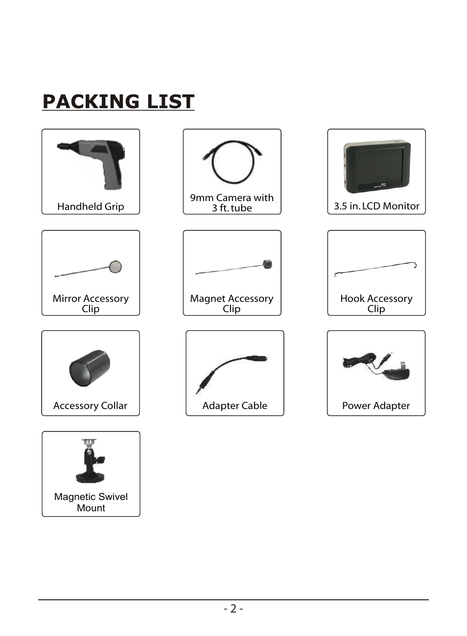 Whistler WIC-3509P User Manual | Page 4 / 24